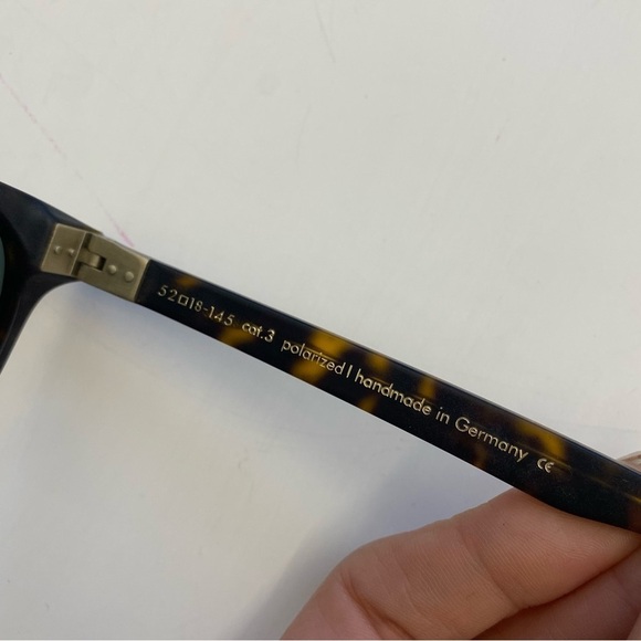 Lunor || S1 1101 Sunglasses Matte Dark Havana Tortoise Polarized Made in Germany main image 4